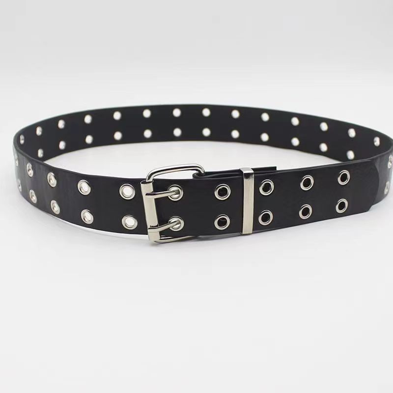 1Pc American Retro Heavy Industry Belt Accessories Women's Waist Decoration Jeans Metal Rivet Belt Wide Version