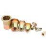 220pcs ColorPlated Zinc Rivet Nut Mixed M345681012 Insert Nutserts Assortment Kit