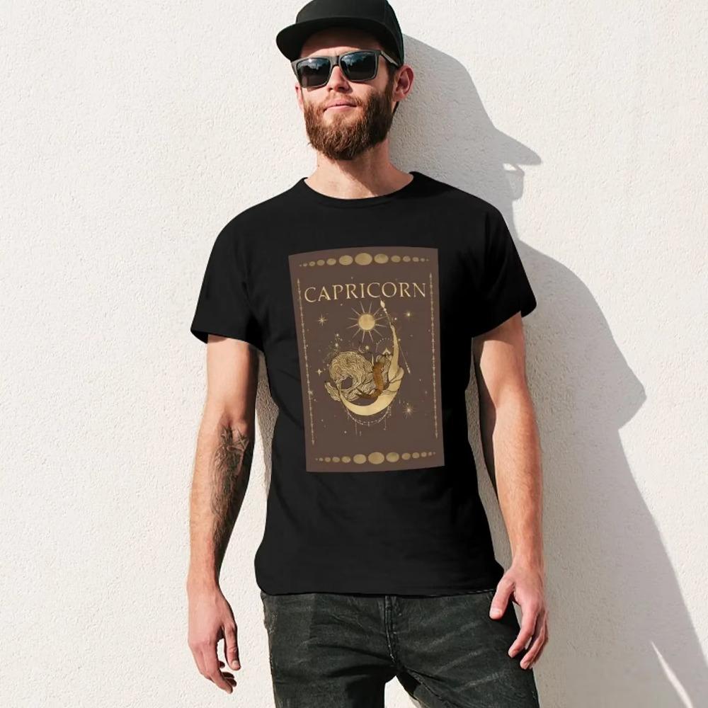 Capricorn Twelve Constellation (6) Harajuku T-shirt Sport Top Tee Graphic Vintage Humor Graphic Leisure Eur Size