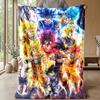 Naruto Printed Flannel Blanket Skin Friendly Warm Decorative Throw for Indoor Couch Bed Daily Use