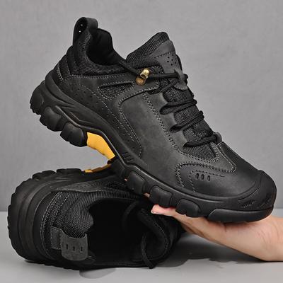 Moda Primavera Exterior Suela Blanda Zapatos de Camping y Senderismo para Hombre Cuero Genuino Deportivo Hombre Viaje Zapatos Casuales Caminar Escalada Calzado de Hombre