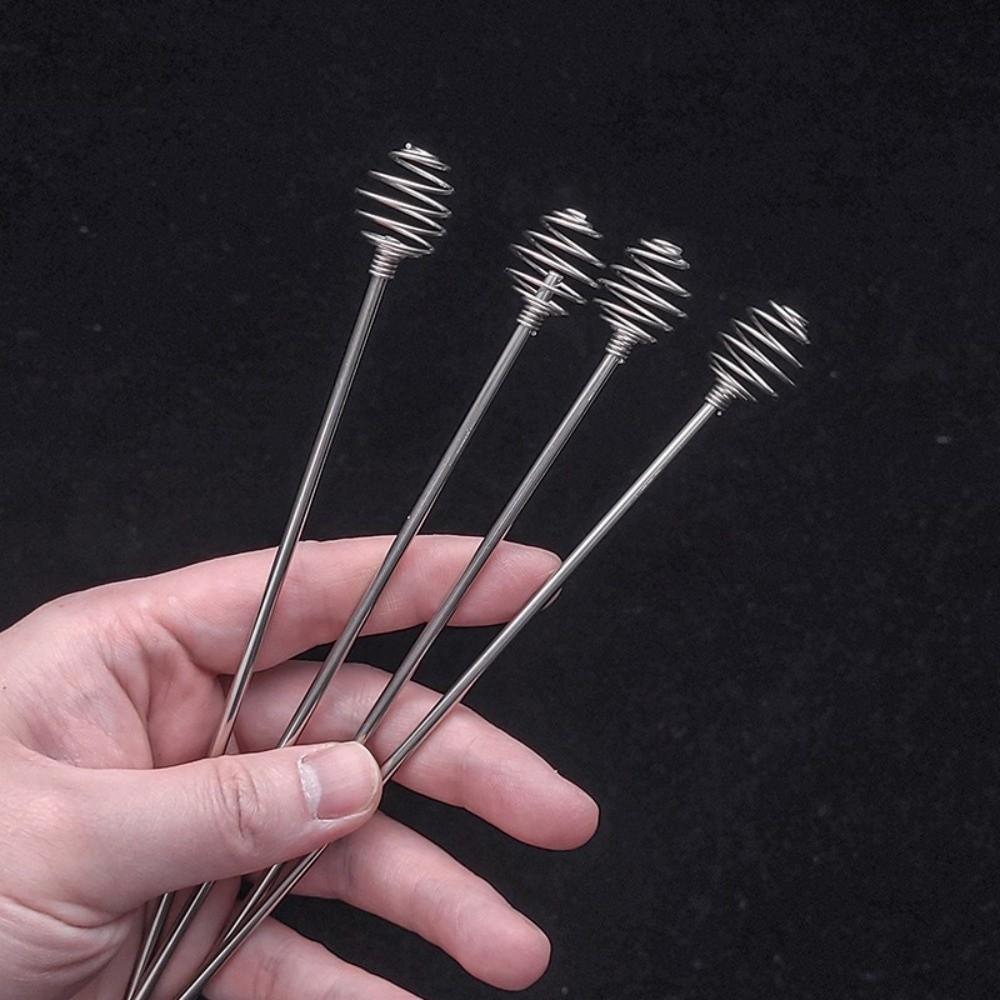 4pcs Multi-Function Stainless Steel Stirrer Long Handle Honey Mixing Stirrers  Kitchen