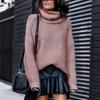 2026 Autumn/Winter Women's Thick Yarn High Neck Long Sleeve Knit Pullover Sweater