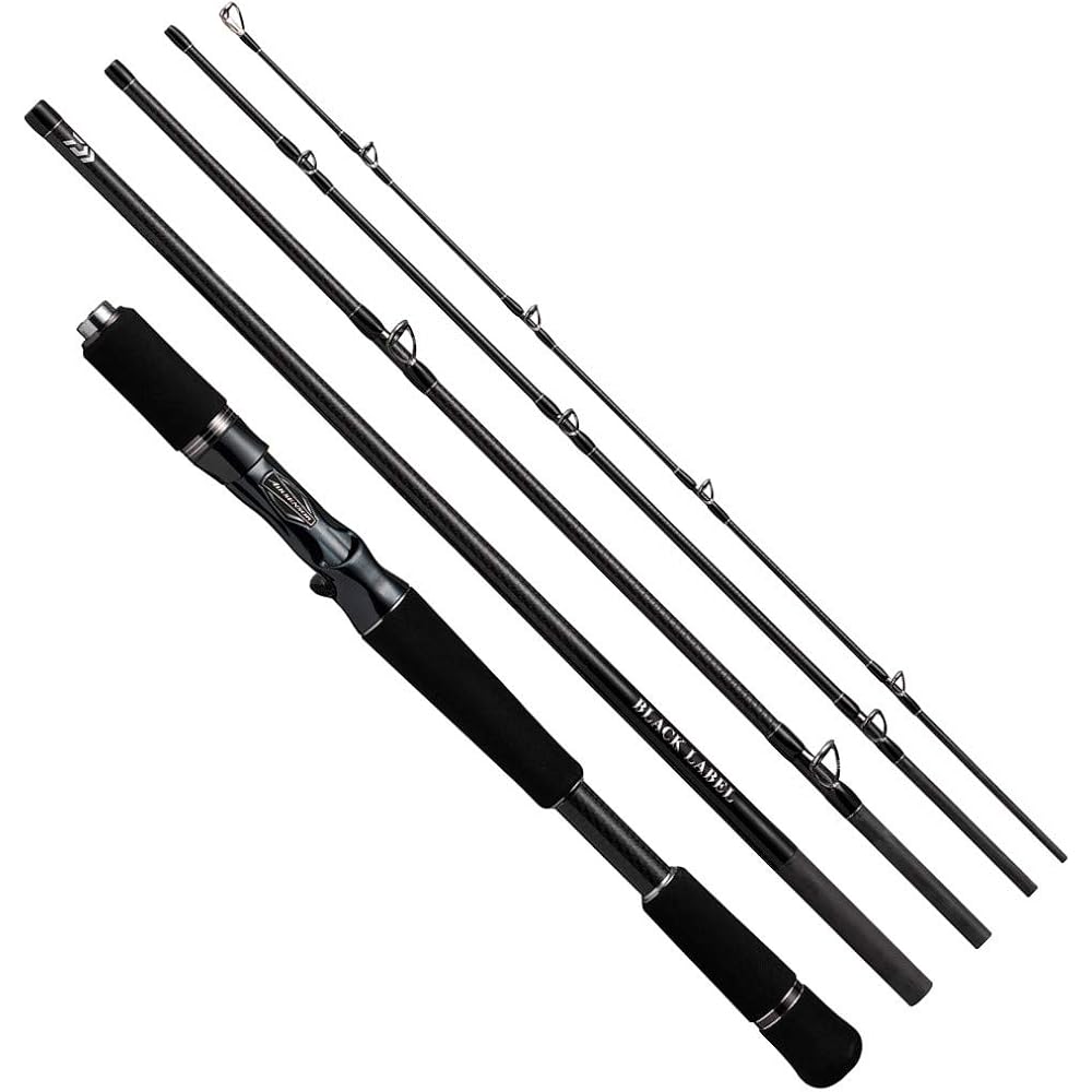 Daiwa 21 Black Label Travel Fishing Rod C66M-5 Lightweight, Durable, Portable Fishing Gear