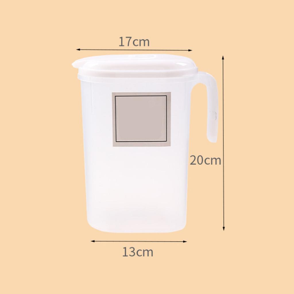 Water Pitcher Large Capacity Heat Resistant Plastic Fridge Jug Cold Water Pot Refrigerator Water Dispensers 2000ml
