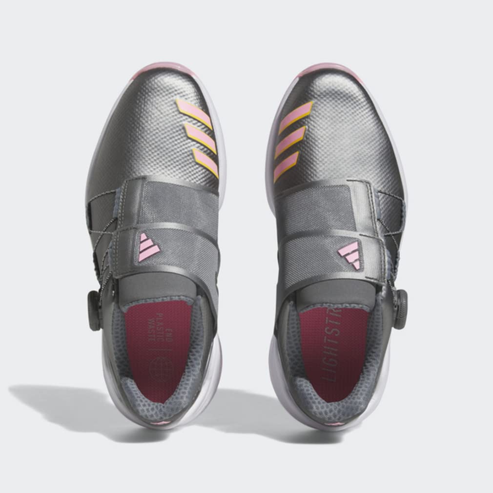 Golf Shoes ZEDGE 23 Boa Dark Silver Pink cm [Adidas Golf] Women's Metallic/Solar Gold/Beam 23.0
