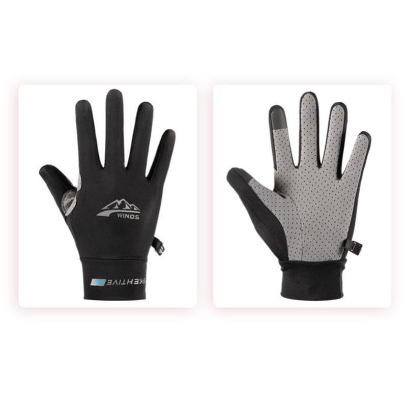 Ice Silk Gloves Are Breathable Quick-drying Lightweight and Suitable for Outdoor Cycling Driving Slip-resistant Activities Sun Protection and Fishing