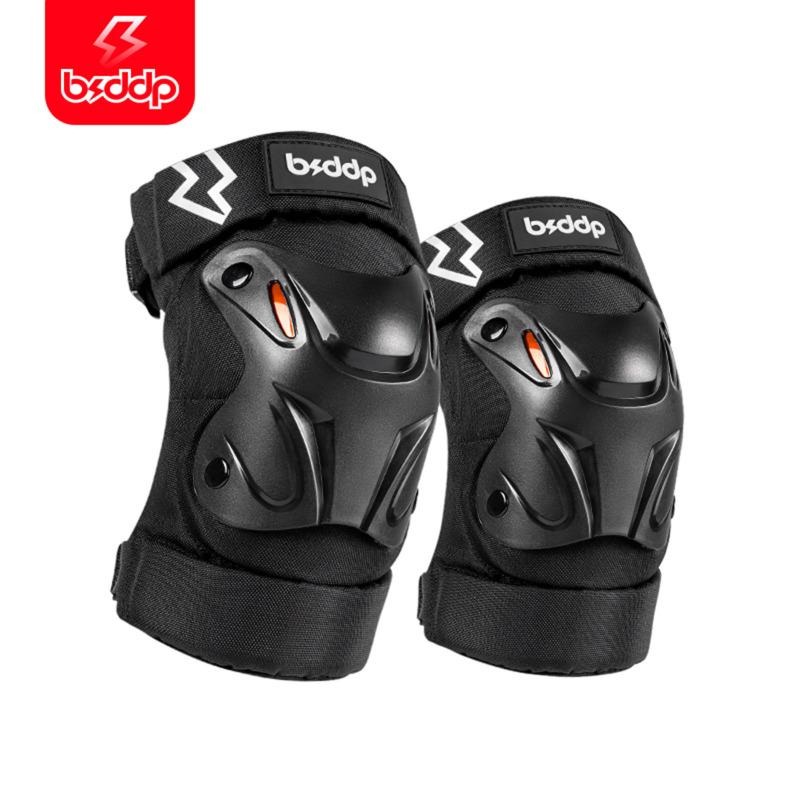

BSDDP Мотоциклетные наколенники, комплект из 4 предметов, защита локтей и коленей, светоотражающие глаза, удобная дышащая защита локтей мотоцикла