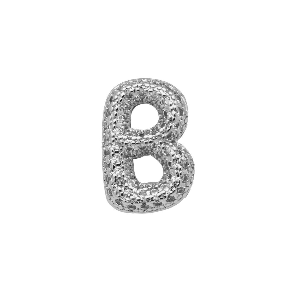 White Gold Strap, Belt, Bubble Balloon 26 English Letters Diy Name Bracelet