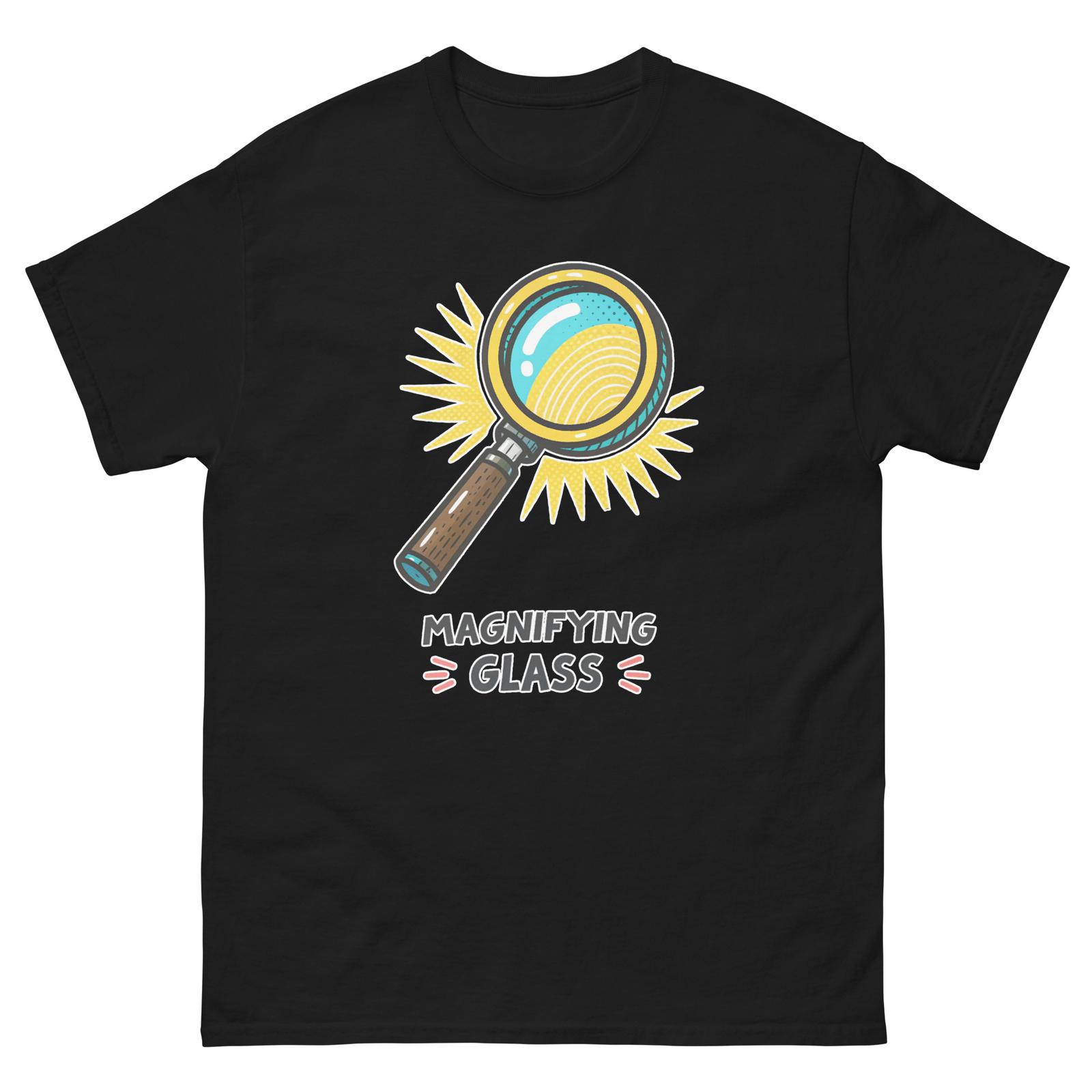 Magnifying Glass Workplace Tool Tools Construction Working T-Shirt XXXL