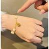 Niche deign girlfriend national tyle gold ilk bell pendant bracelet bracelet pecial gift