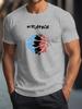 Summer Basketball Printed Mens T-shirt O-neck Short-sleeved T-shirt Trendy Top