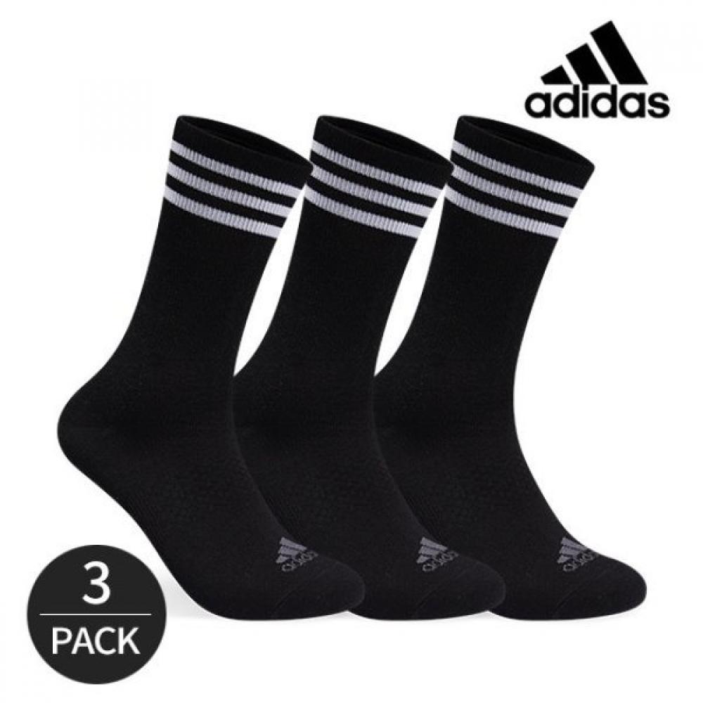 

Adidas Golf Mens Performance Front Logo Crew Sox 3PBK