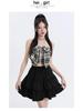 Women's Summer Ballet-Style High-Waisted Ruffled Mini Skirt