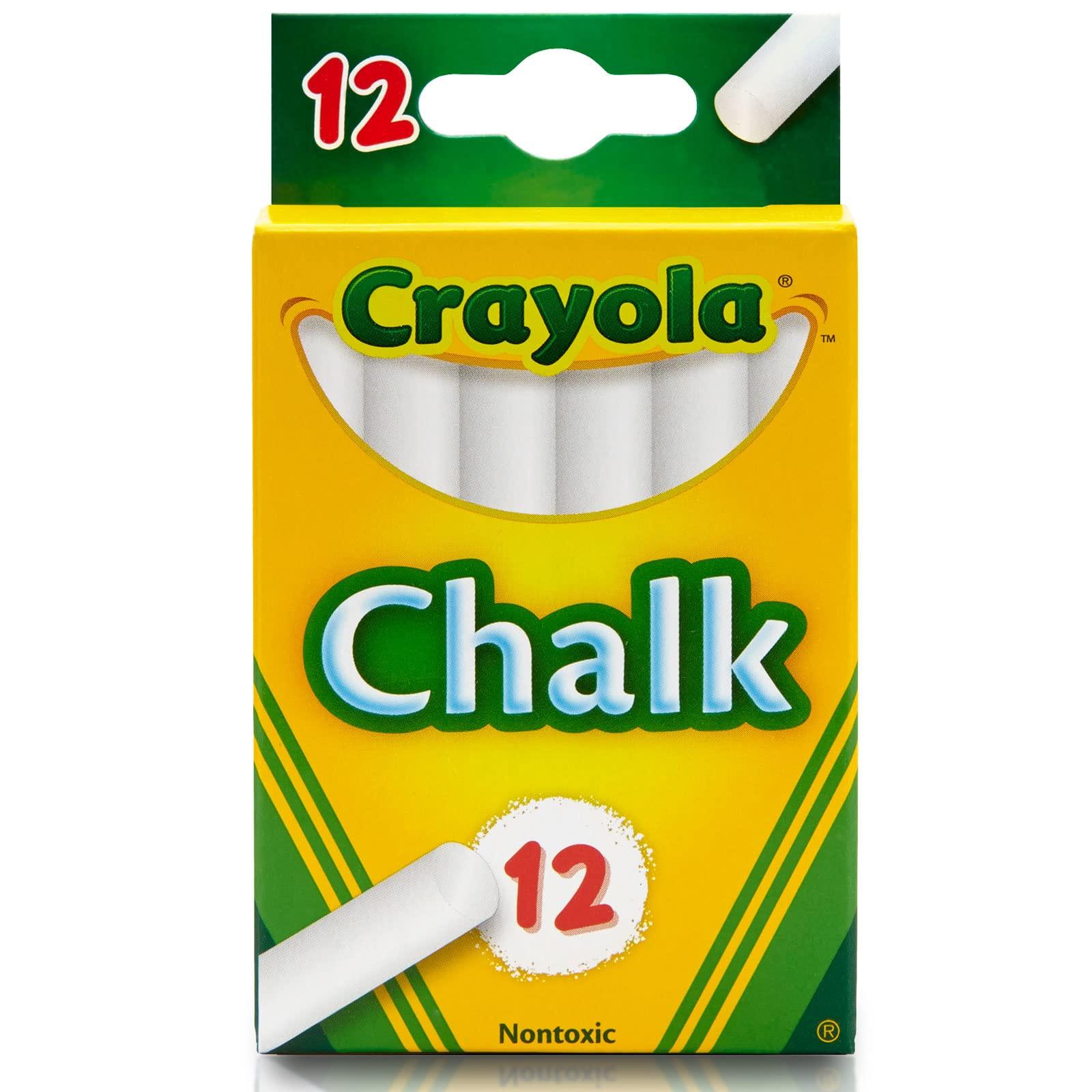

Crayola White Chalk 12 Pieces 510320 Authentic Product