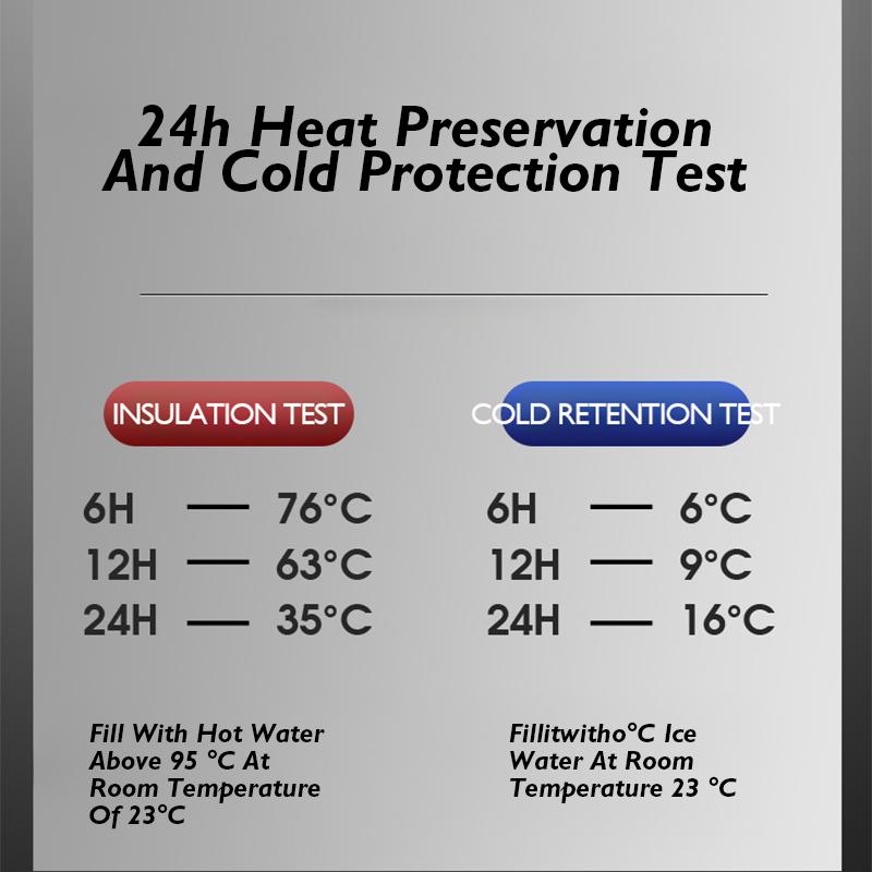 Thermos Cup 304 Stainless Steel Business Gift Tea Water Cup Smart Temperature Display Thermos Cup Water Bottles