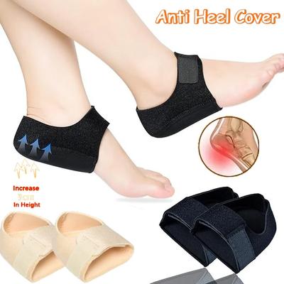Plantar Fasciitis Silicone Heel Protector for Spurs Shock Absorption Shoes Pads U Cup Half-yard Socks Sleeve Pain Relief Insoles