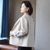 Mom's Elegant Wool Lapel Coat for Middle-Aged & Elderly Women - Autumn/Winter Fashion