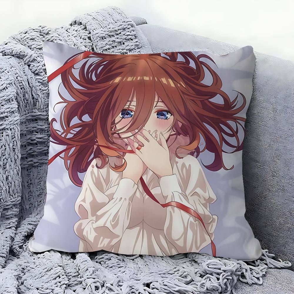 Charaktere-Nakano-Miku Kissenbezug Kissenbezug Wohnzimmer Sofa Heimdeko Kundenspezifisch