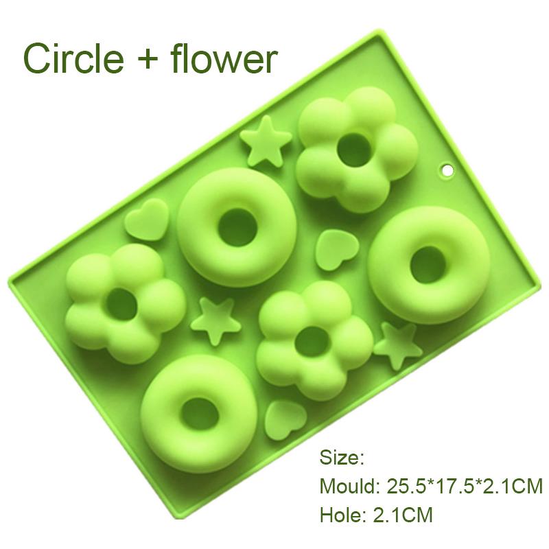 Silicone Donut Maker 3D DIY Baking Pastry Cookie Chocolate Round Molds Muffin Cake Mould Dessert Handmade Kitchen Cooking Tools 1