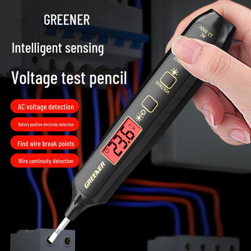 

Green Forest Multifunction Electrician Test Pen – Digital Display Wire & Leakage Detection digital display test pencil, single золотий/чорний