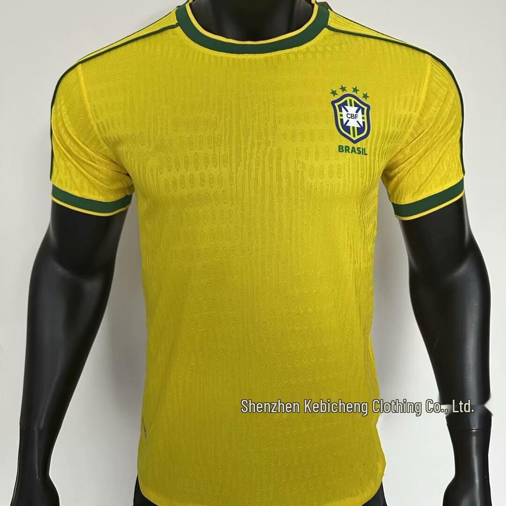 Retro 1998 France Brazil National Team Football Jersey - Classic Short Sleeve Player Version