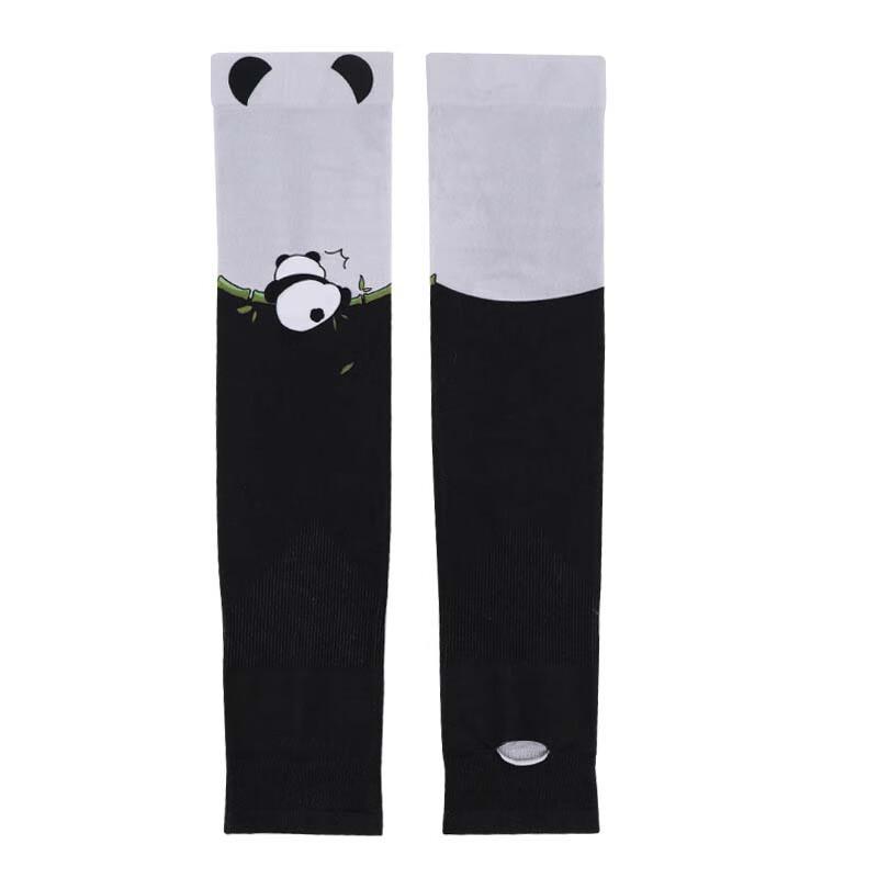Junbie Cartoon Panda Sun Protection Arm Sleeves One Size