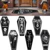 Gothic Bathroom Halloween Rugs Horror Doormat Slip Skull Mat Carpet Floor Decor