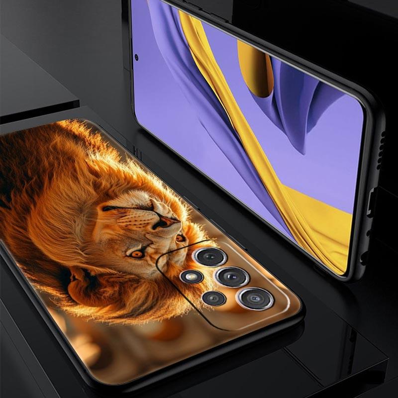 Lion King Animal Phone Case For Samsung Galaxy A17 A07 A55 A35 A25 A15 A05s A33 5G A31 A23 A21s A13 A41 A73 A53 A51 A71 Cover