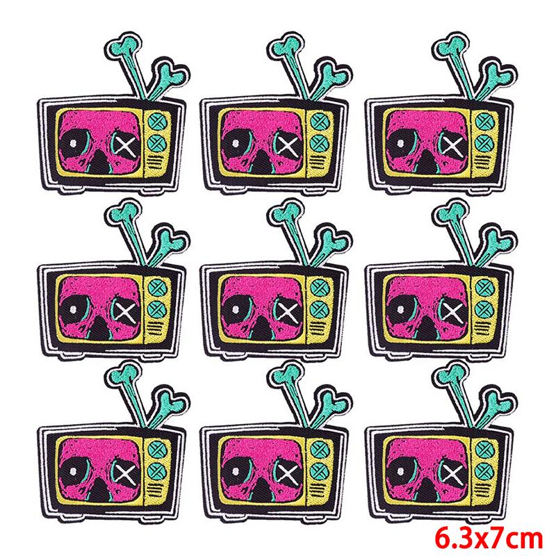 10 Pcs/lot Embroidery Patch Iron On Patches For Clothing Patches On Clothes Jackets Decor Applique Sew Supplies