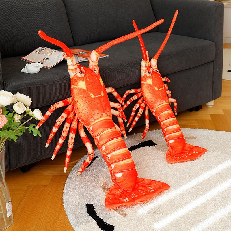 TreasuringU Style 2 Spiny Lobster Plush Toy Cool Colorful Lobster Stuffed Doll Cute Lobster Plushies Home Decor Birthday Gifts