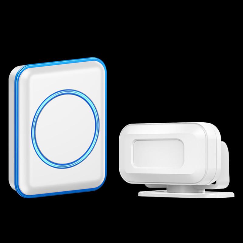 Entryway Visitor Sensor Doorbell with Voice Prompt for Storefronts and Supermarkets