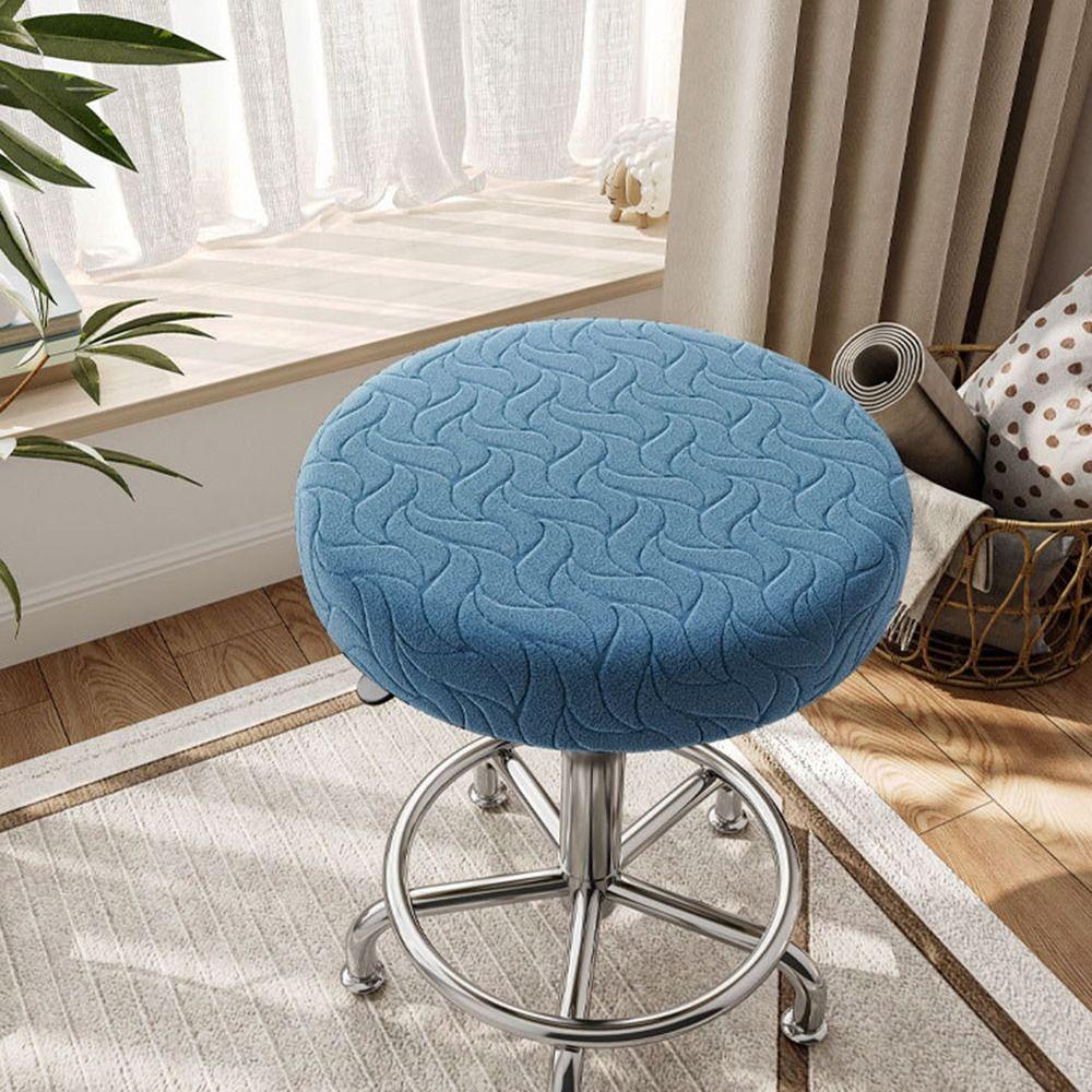 Thickened Round Chair Cover Stretchable Seat Chair Slipcover New Stool Cushion Cover
