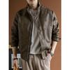Surplus American Retro Motorcycle Style Stand-Collar Pu Leather Jacket for Men, Loose Short Style, Cool and Stylish, Suitable for Spring and Autumn