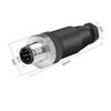 Waterproof 4 Pin 5pin 8pin M12 Power Aviation Connector Screw Threaded Panel Mount Male Plug Female Socket LED Lighting IP67