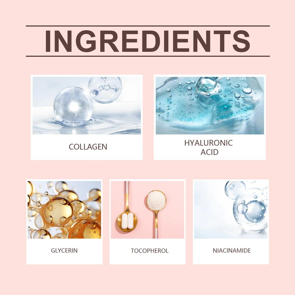 Kolagen Odstranění Vrásek Multi Bounce Balzám v Tyčince Okamžitý Anti-Aging Zpevnění Lifting Rozjasnění Obličeje Hydratační Kosmetika pro Unavenou Pleť