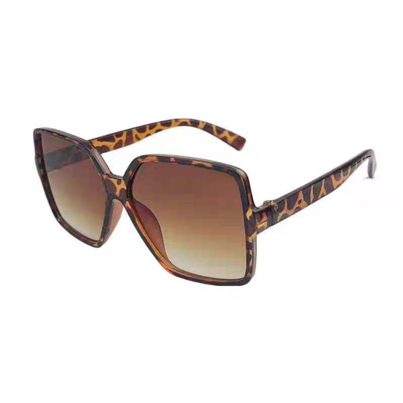 Trendy Large Frame Sunglasses, Wind Square Frame Sunglasses Women'S Personalized Glasses