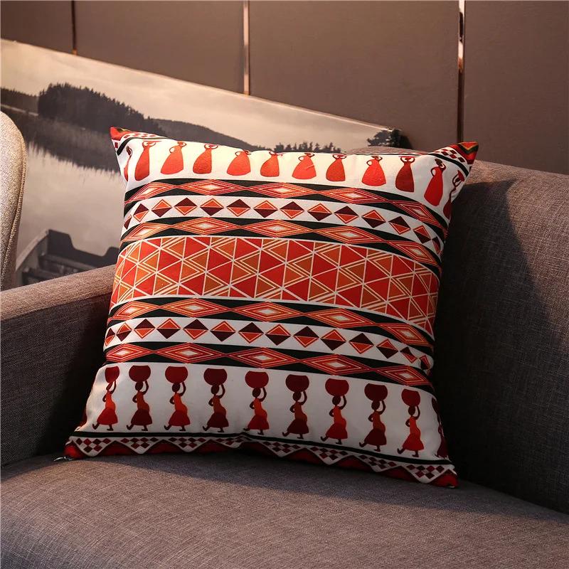 Vintage Turkey Style Painting Ethnic Bohemia Persian Pattern Pillowcase Cover Cushion Cover For Sofa Bedroom Pillow Cases Decor