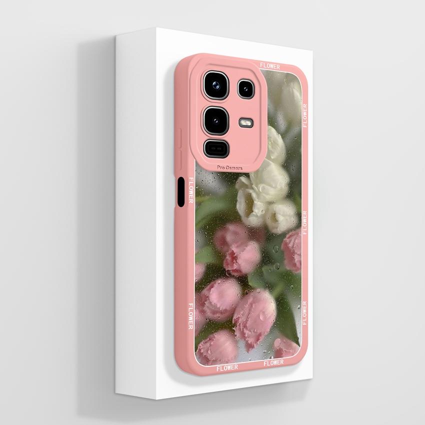 For Infinix Note 50x 50s 50 Pro Plus GT 10 30 Pro 5G Phone Cases Cute Cat Patterns Screen Protector Liquid Silicone Anti Slip Shell For Infinix Casing