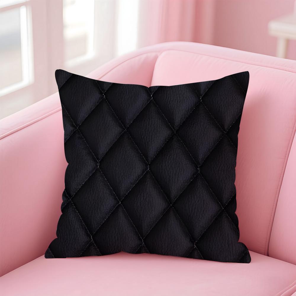 Leather Texture Cushion Cover Comfortable Reversible Pillow Cover Ideal for Car Sofa Bedroom  Beyond