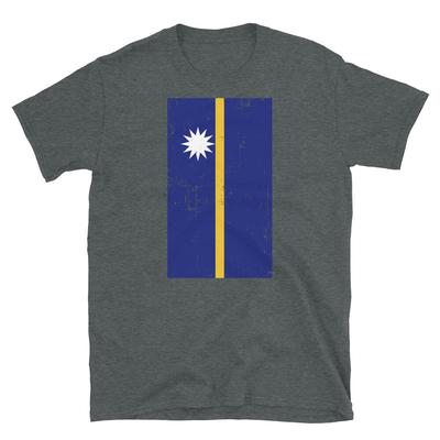 Nauru Oceania Yaren Distressed Flag Short-Sleeve Unisex T-Shirt