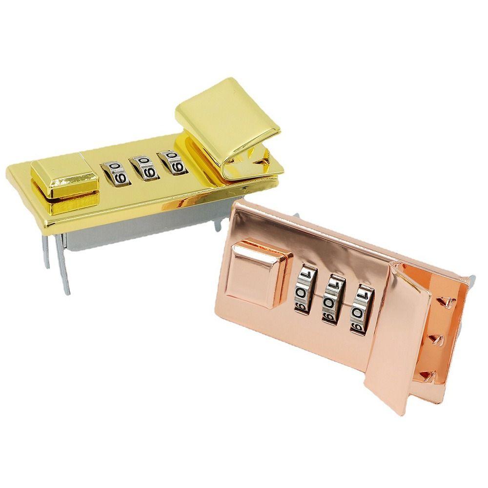 DIY Notebook Password Lock Waterproof Briefcase Lock Durable Alloy Lock  Handbag