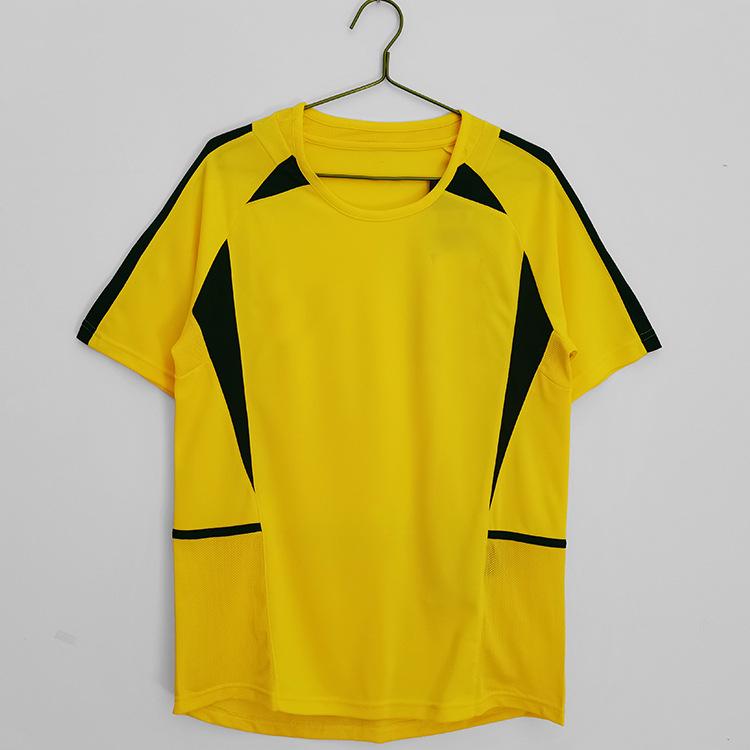 2002 Brazil World Cup Retro Jersey - Ronaldo #9 Small жёлтый
