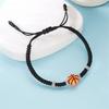 Football Baseball Basketball Charm Bracelet For Men Women Simple Adjutable Black Rope Braided Bracelet Boys Sports Jewelry