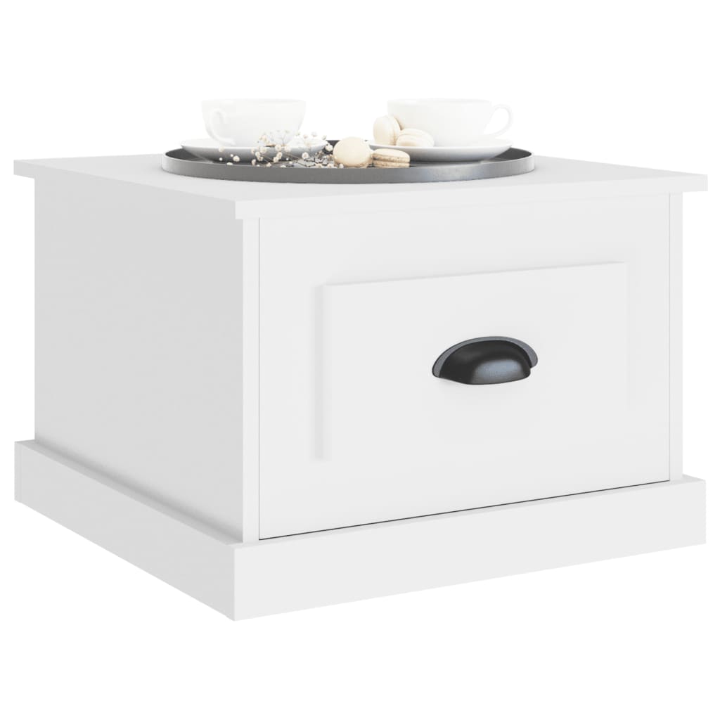Coffee Table White 50 x 50 x 35 cm Particleboard