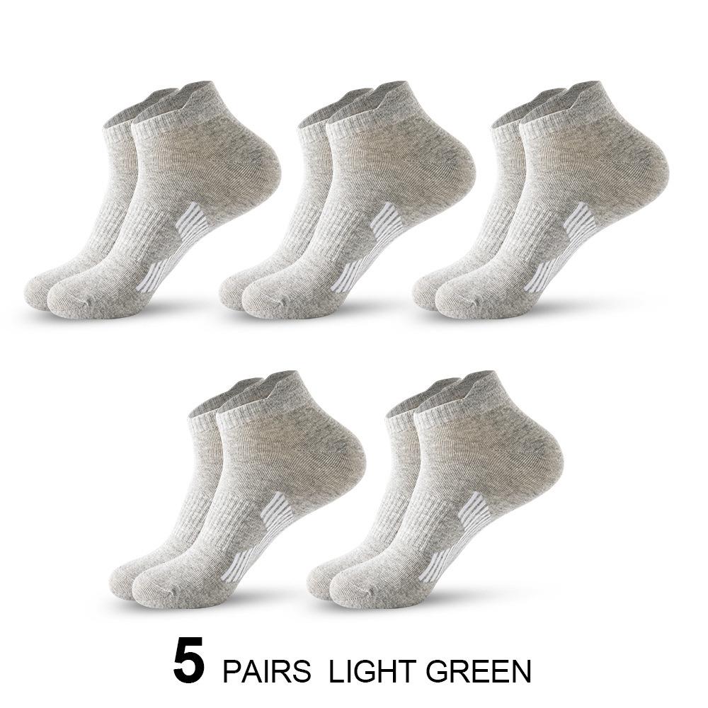Men's Low-Cut Cotton Sports Socks for Running & Basketball
