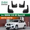 4PCS Car Mud flaps Splash Guards Mudguards Car Mud Flaps Compatible with BMW X4 M-SportS 2014 2015 2016 2017 2018