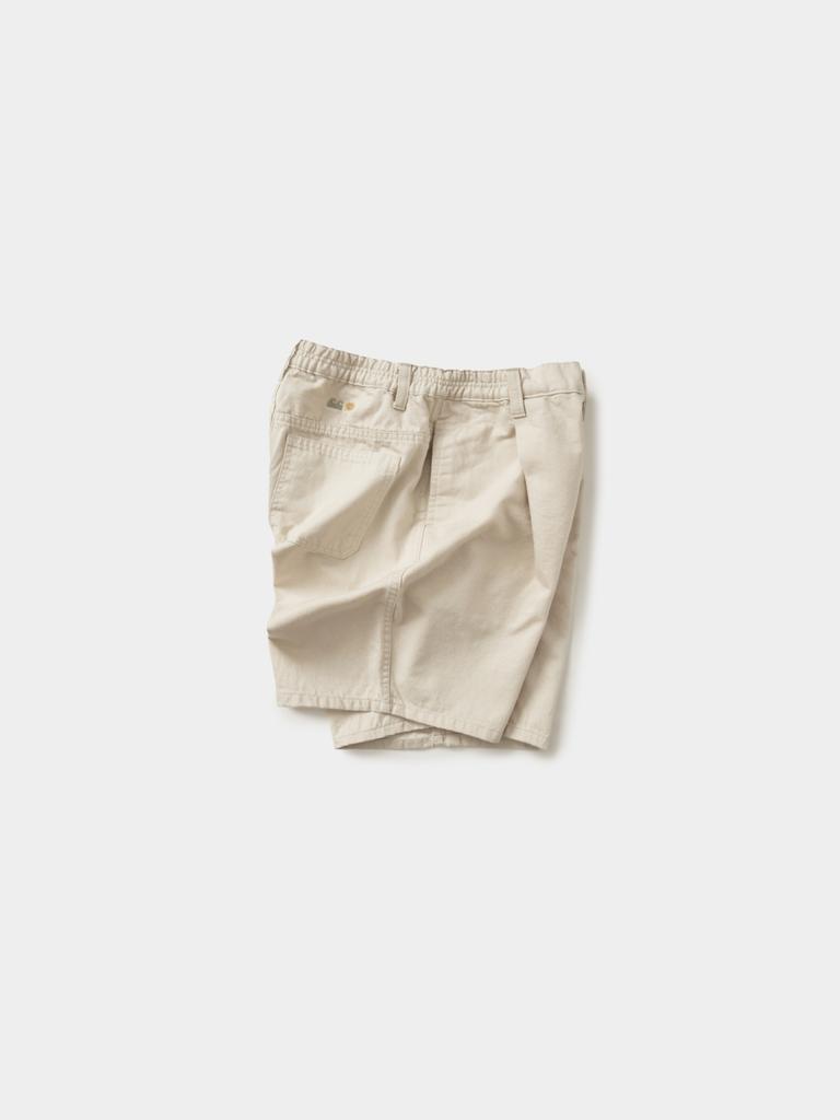 HAVE HAD C&Sun Washed Pintuck Shorts (Ecru)