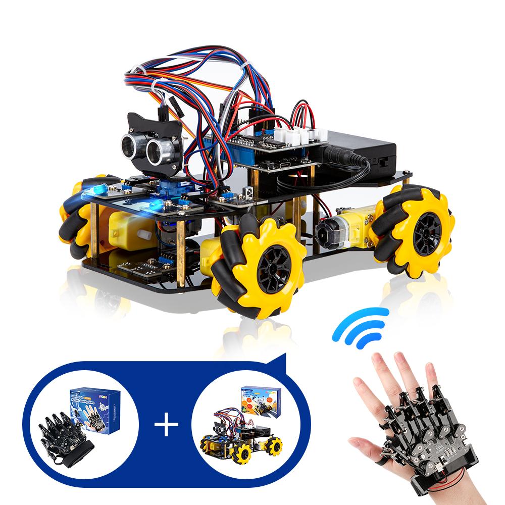ACEBOTT Sensing Gloves Gesture Control Smart Car Motion-Sening Glove Robot Car kit for Arduino Kit