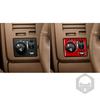 For Ram 1500 2006-2008 2500 3500 2006-2009 Car Accessories Carbon Fiber Headlight Switch Control Panel Cover Interior Sticker